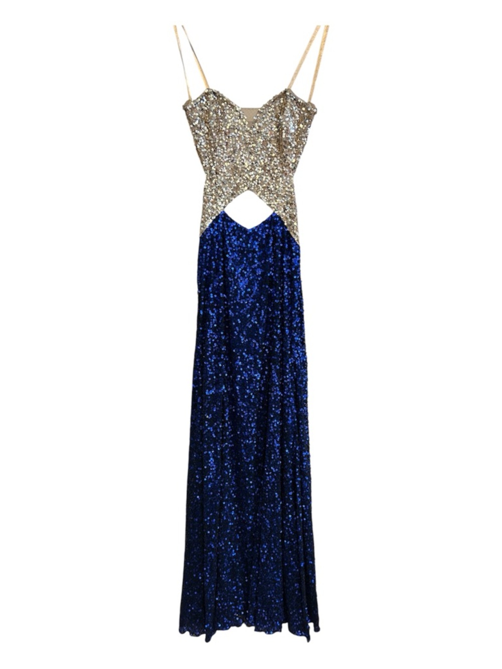Lara Designs Sequined Embellished Cutout Gown Size 00 New